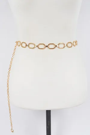 Hammered Ring Chain Belt