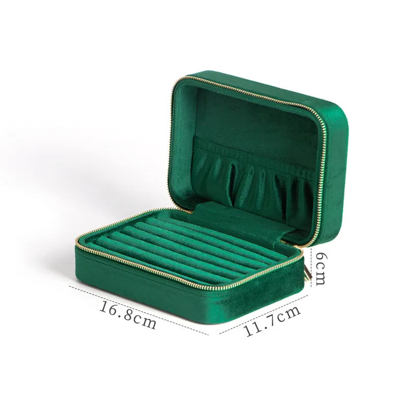 High quality velvet Jewelry Box Ring Storage Box Creative Portable Jewellery Organizer Home Romantic Storage Bag