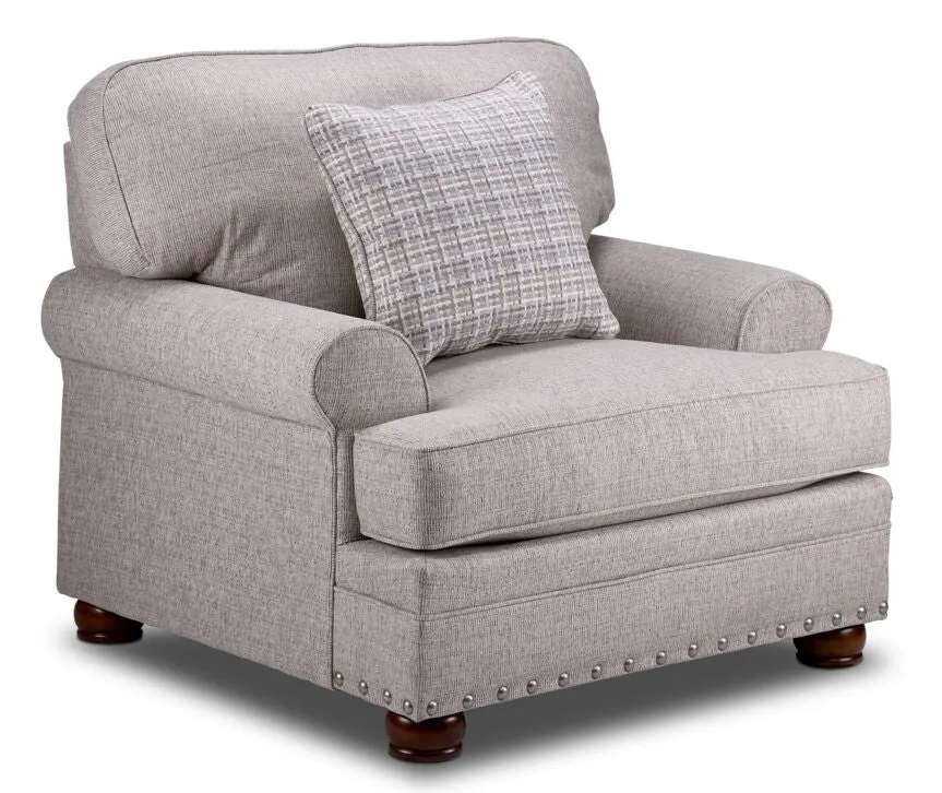 Hinsdale Sofa, Loveseat and Chair Set - Buff