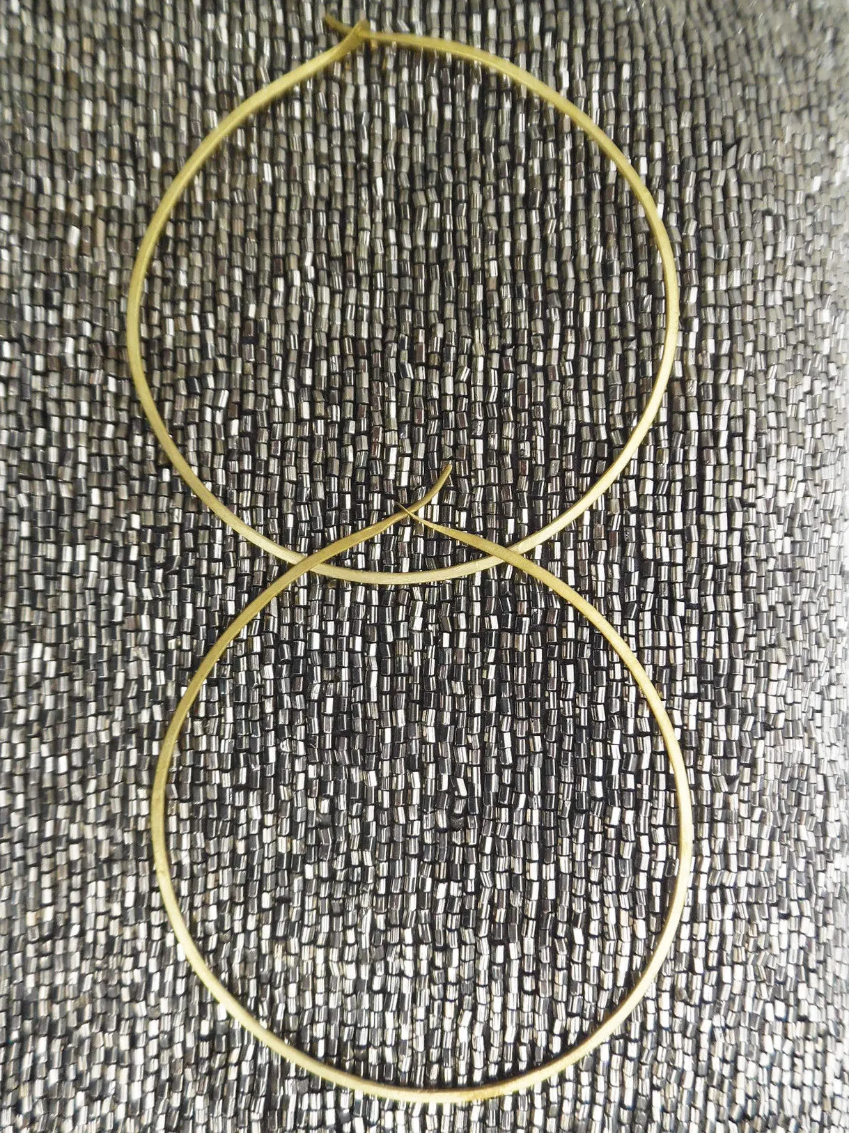 Hoop Earrings Extra Large Gold On Brass