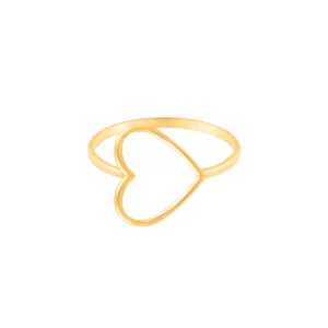 Horizontal Heart Ring