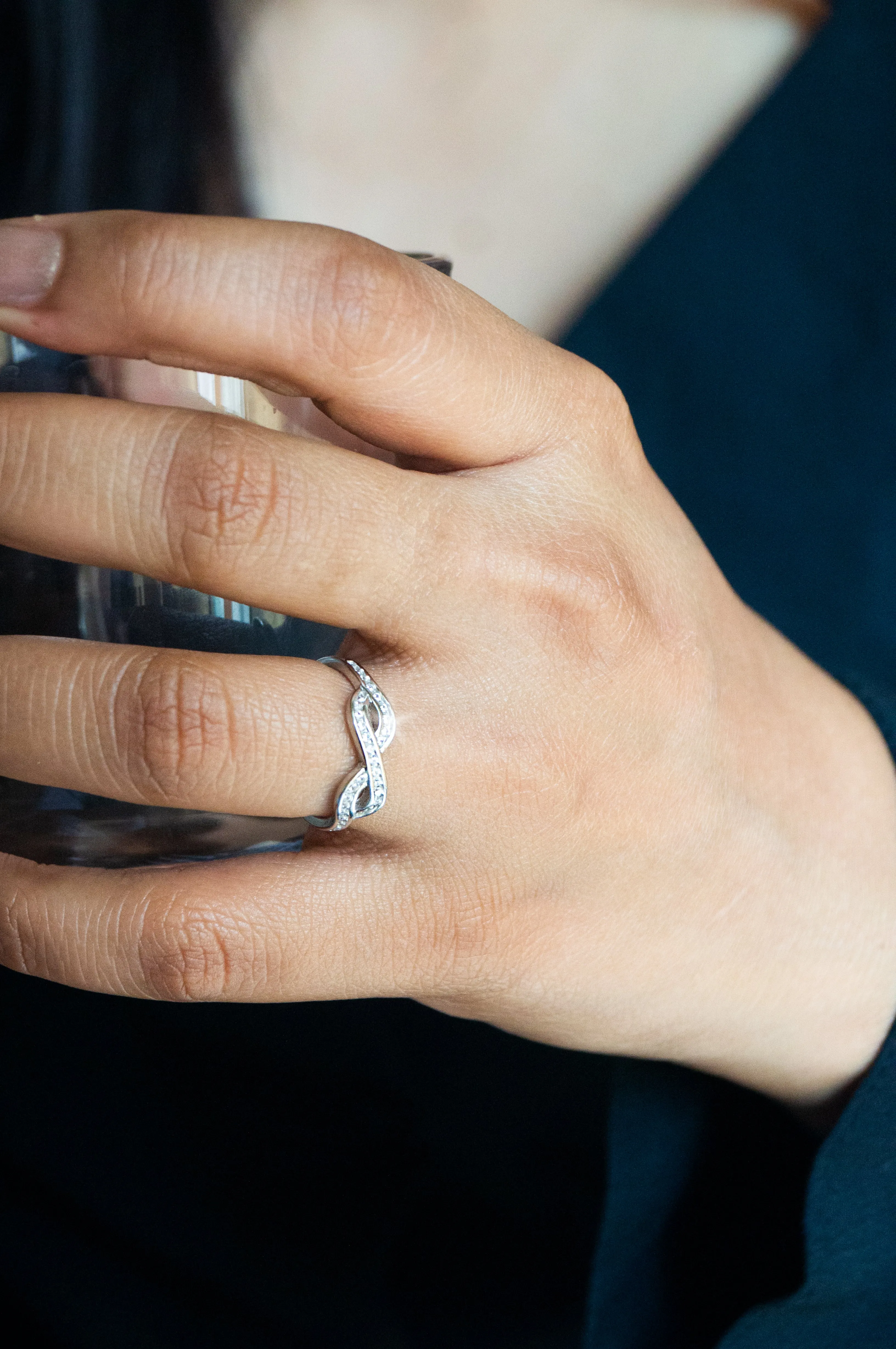 Infinity Knot Sterling Silver Ring