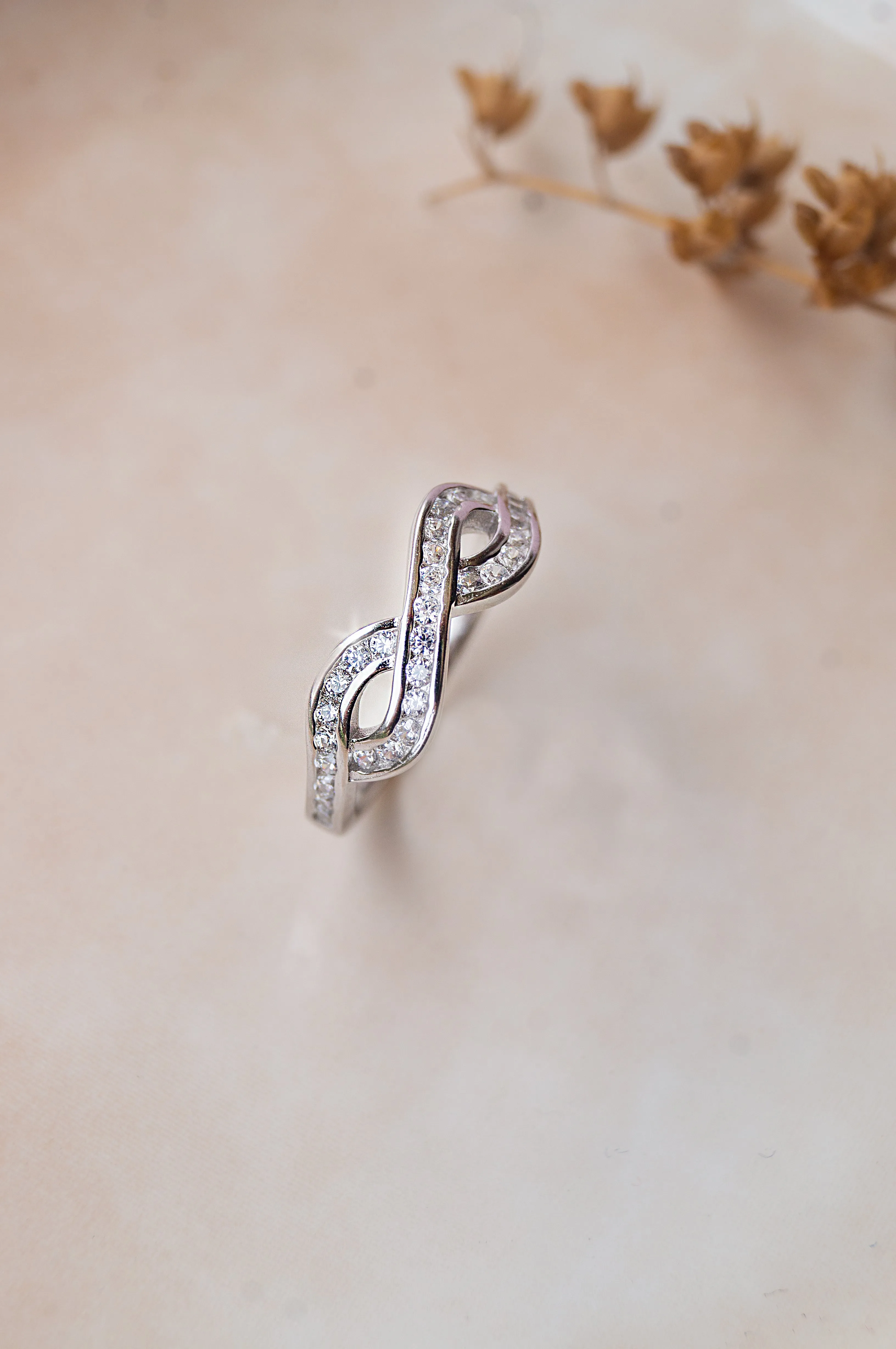 Infinity Knot Sterling Silver Ring