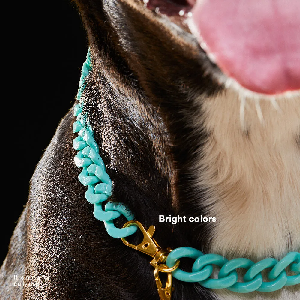 Kanu Pet Mint Acrylic Cuban Chain for Dogs & Cats