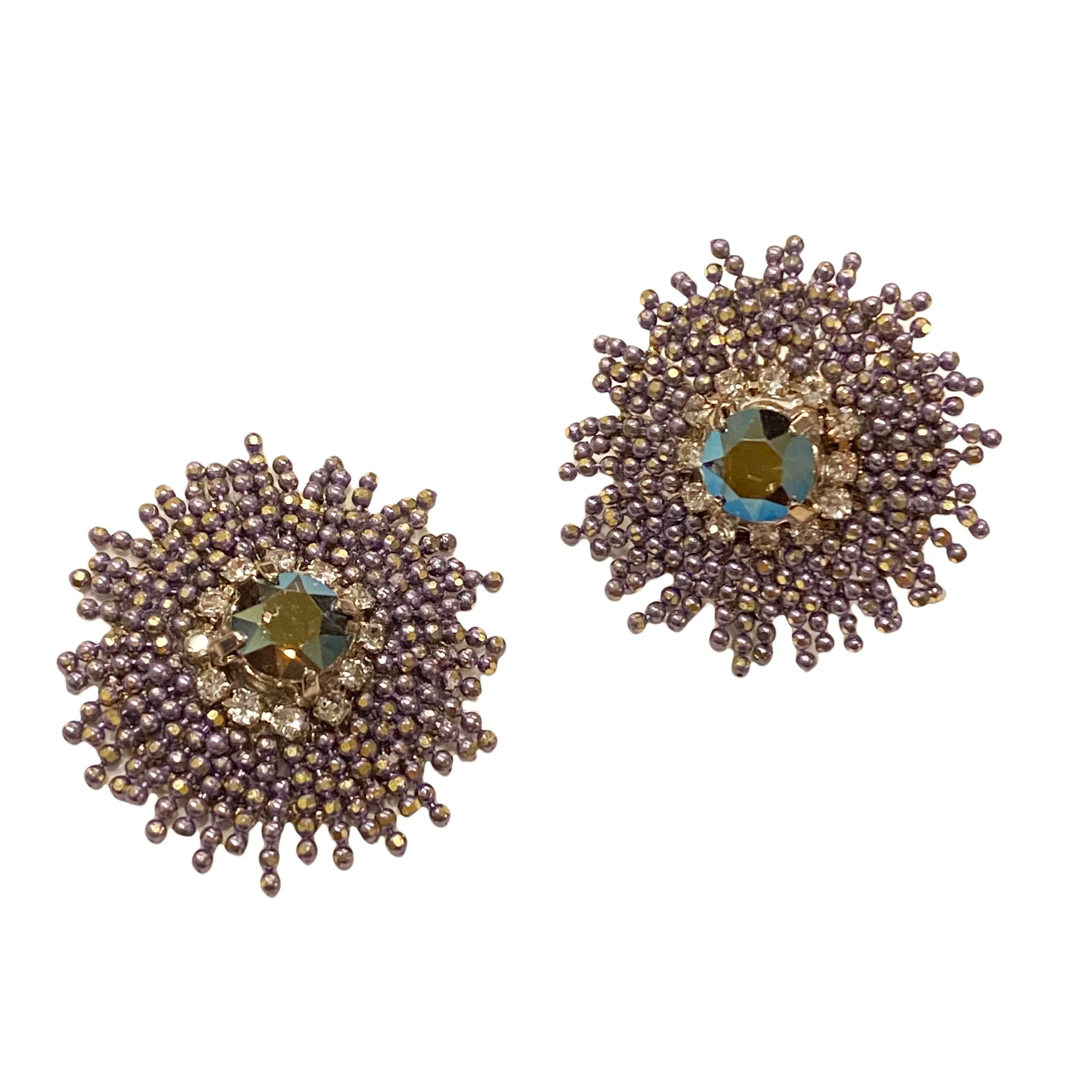 Karen Flower Color Statement Studs