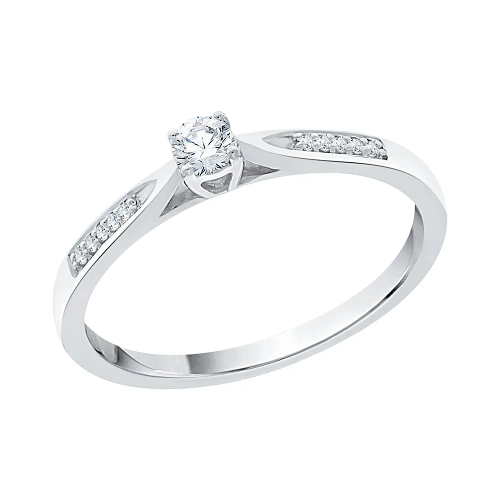 KATARINA 1/6 cttw Prong Set Diamond Promise Ring