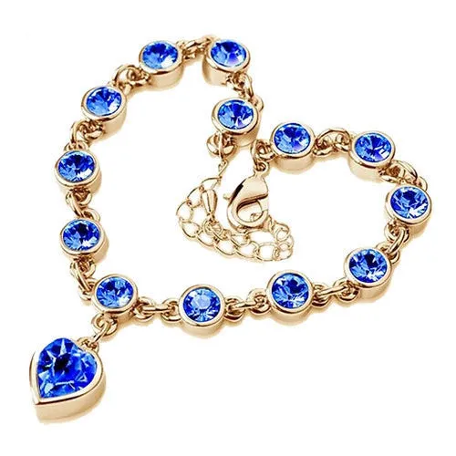 Korea Style Magic Imitation Bracelet Fashion heart Crystal bracelets & bangles for women