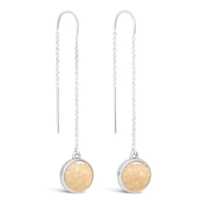 Long Sandglobe Earrings