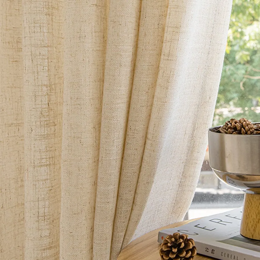 Luna Linen Curtain Pinch Pleat | Natural Touch