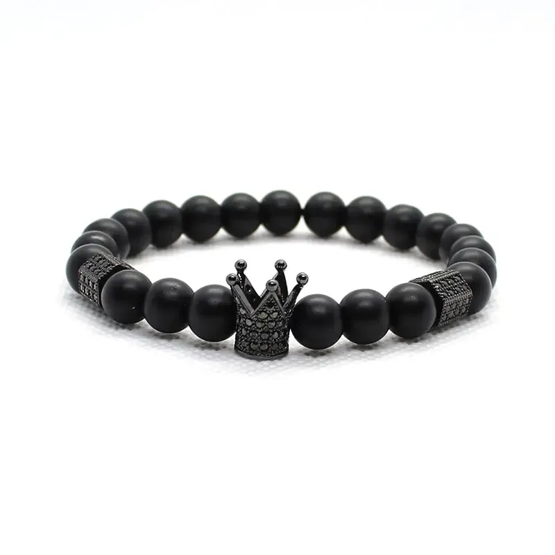 Matte Oxyn Stone Beads Bracelet