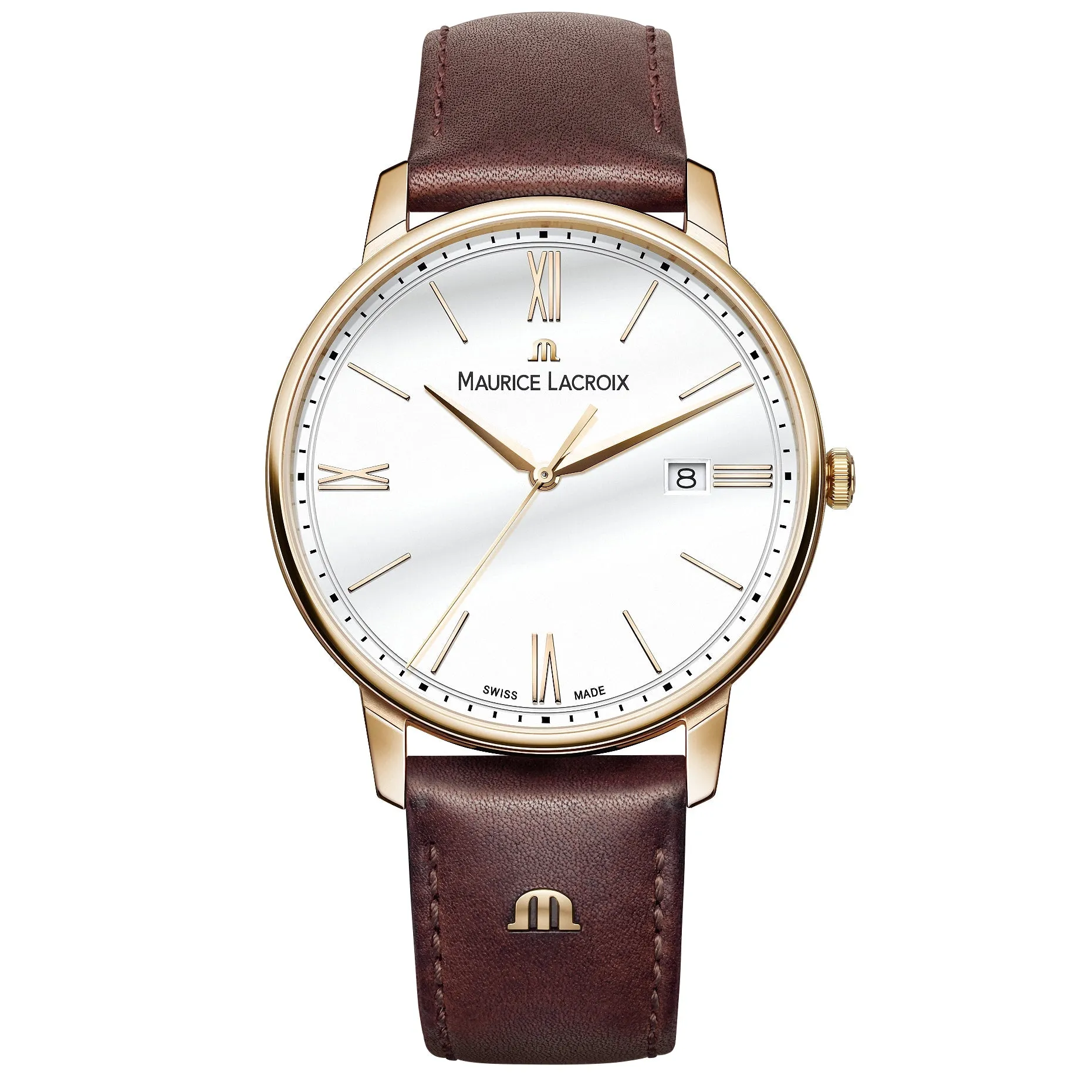 Maurice Lacroix Men's White Eliros Date Quartz Watch EL1118-PVP01-112-1