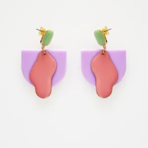 Middle Child: Parlour Earrings Lilac