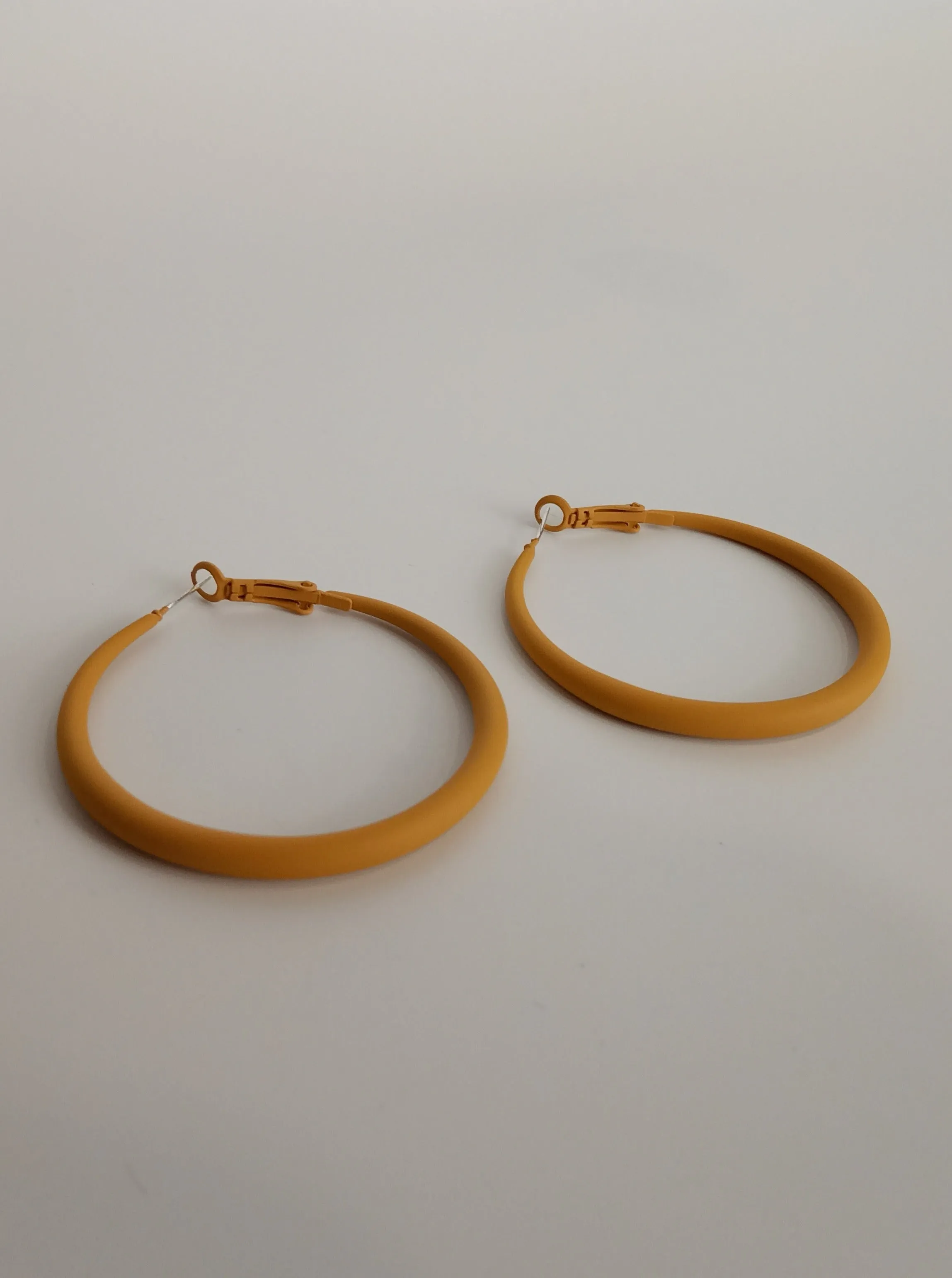 Mustard Hues Hoop Earrings