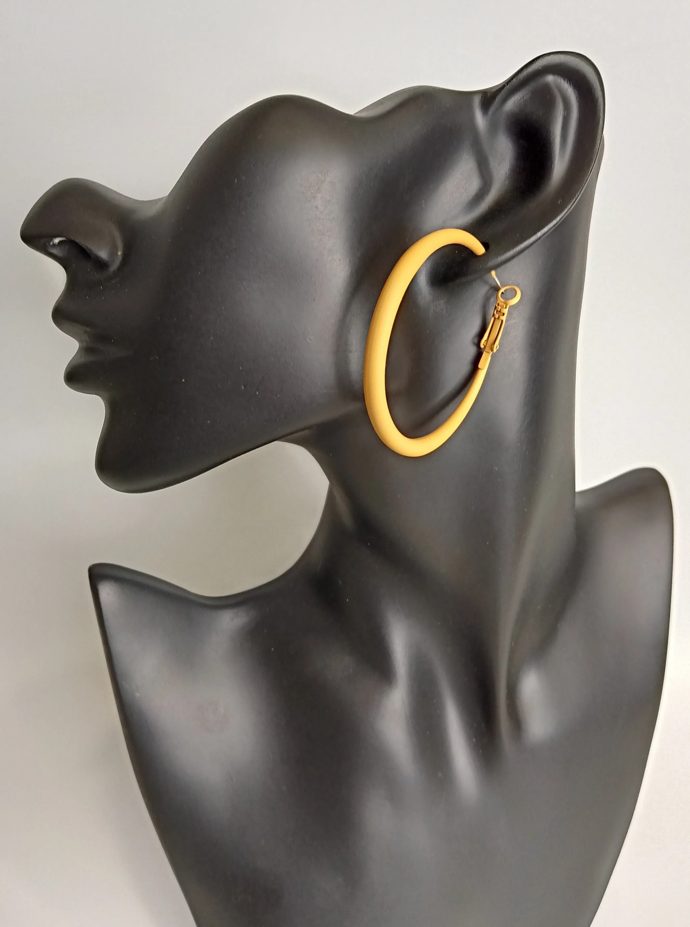 Mustard Hues Hoop Earrings