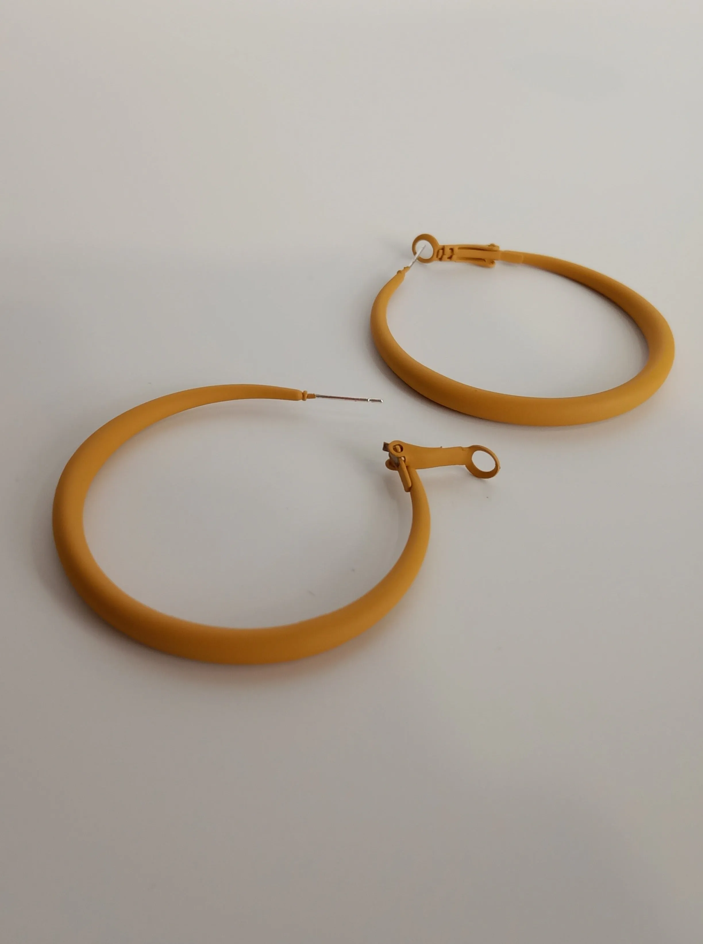 Mustard Hues Hoop Earrings