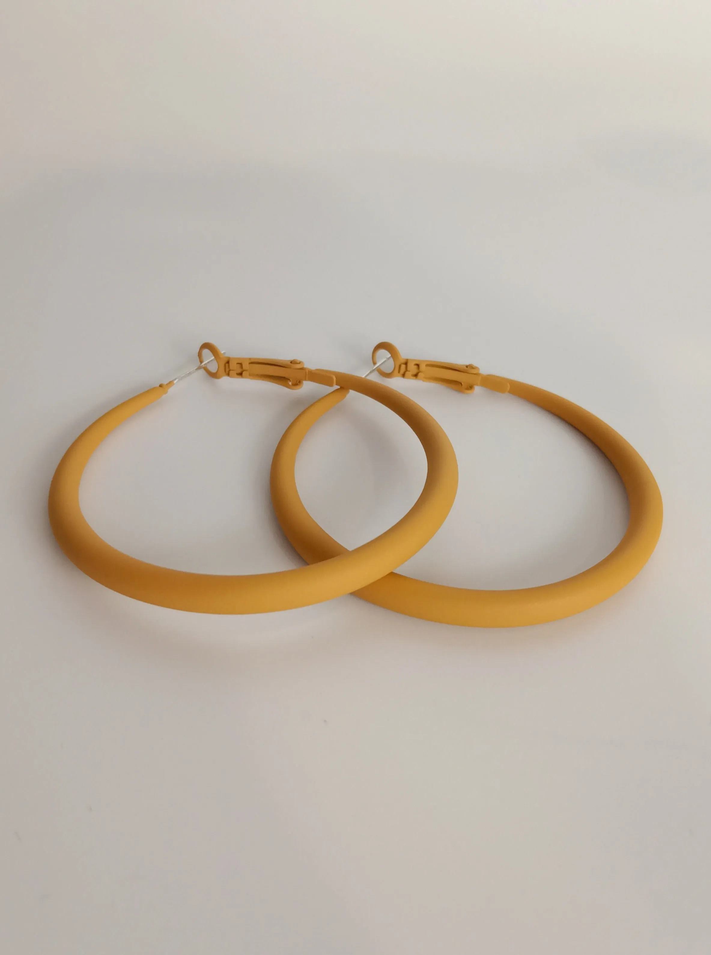 Mustard Hues Hoop Earrings