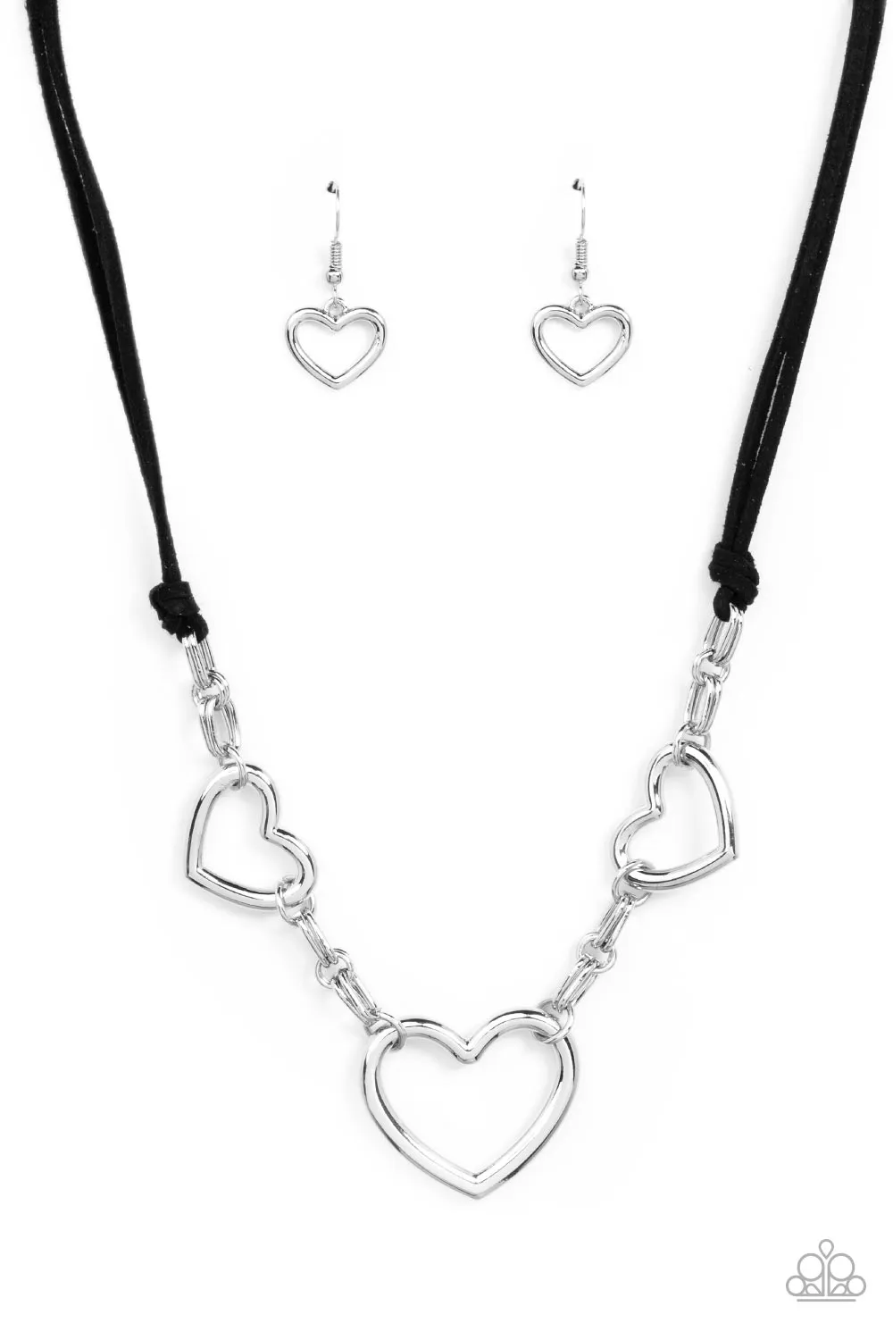 Necklaces Fashionable Flirt - Black SET V176