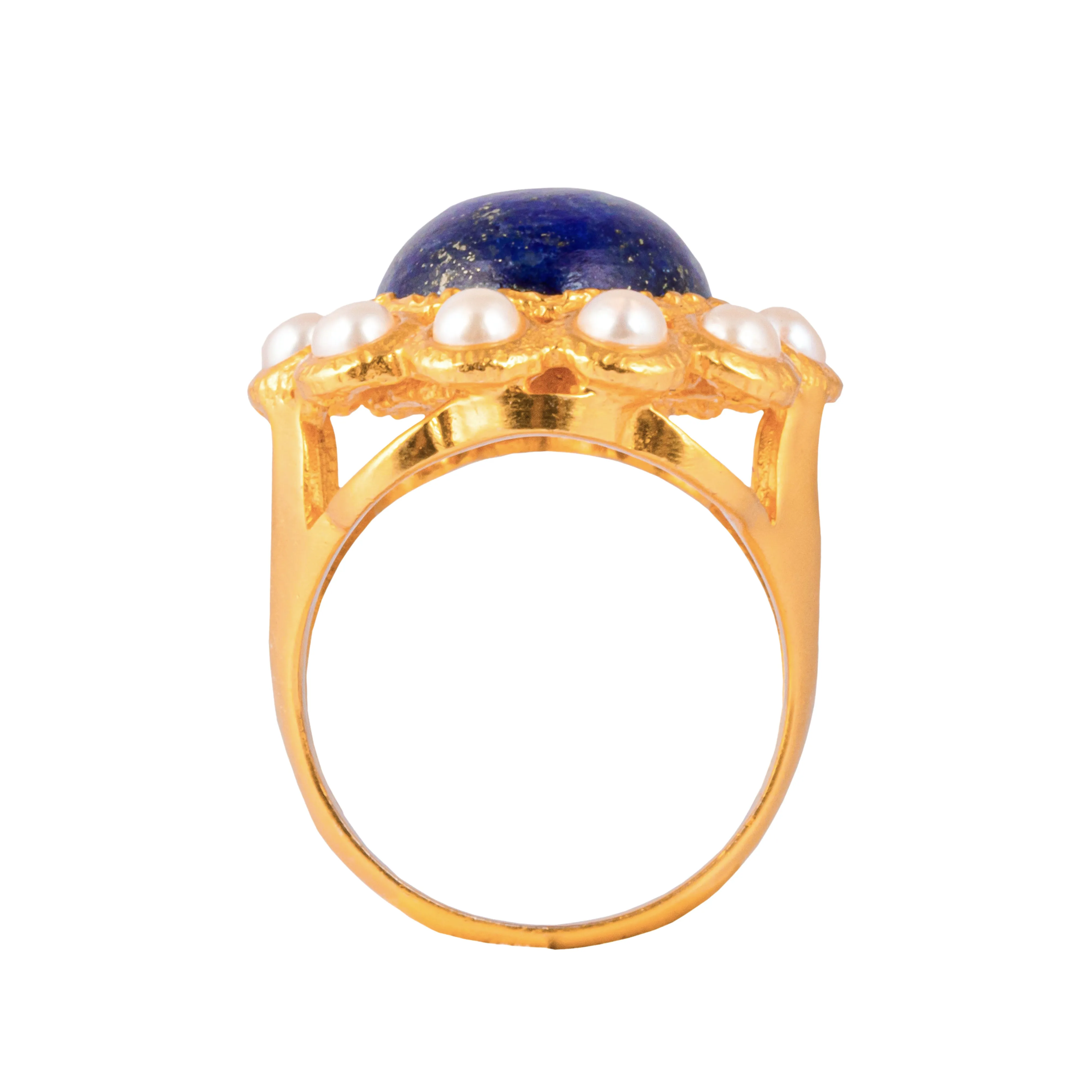 Oceana Ring Lapis & Pearl