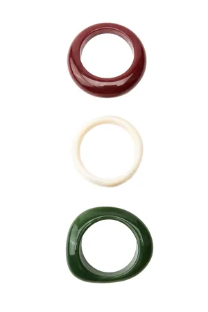 Pack Of 3 Resin Bracelets