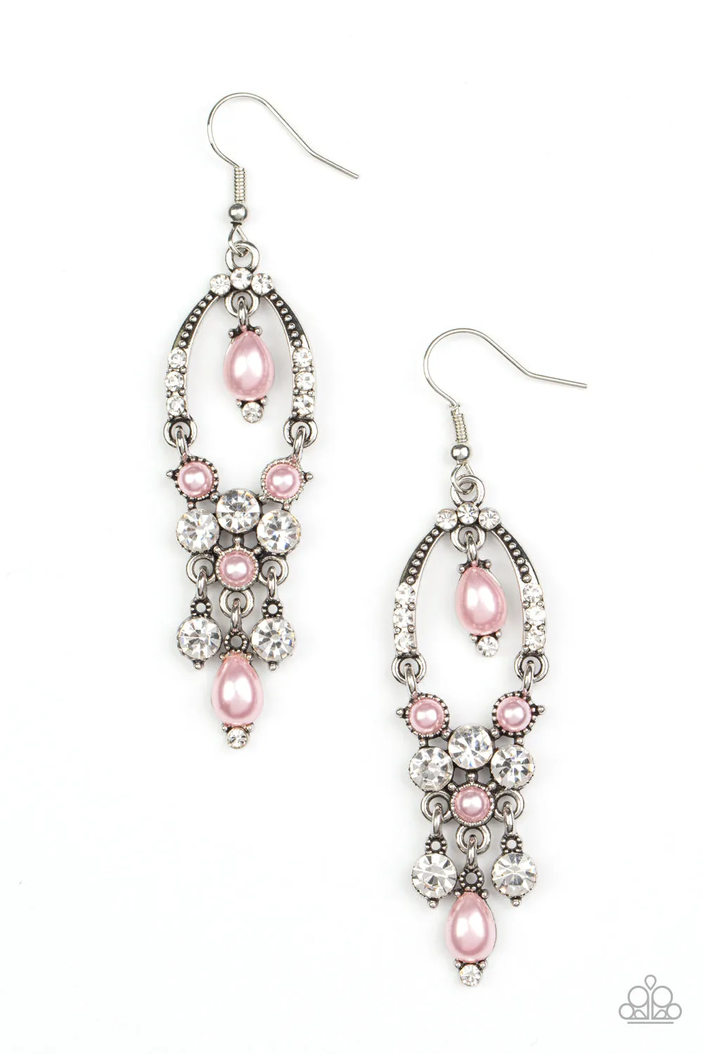 Paparazzi Back In The Spotlight - Pink Pearl Earrings