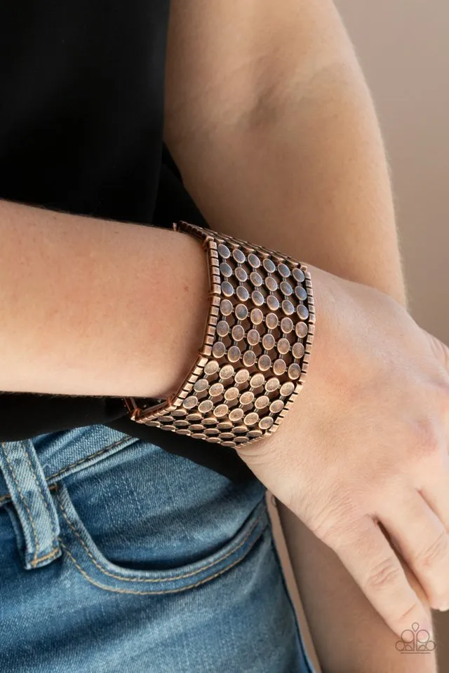 Paparazzi Bracelet ~ Cool and CONNECTED - Copper