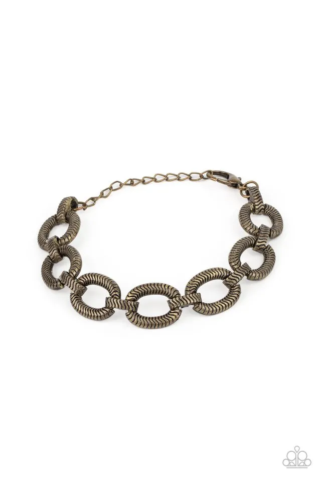 Paparazzi Bracelet ~ Industrial Amazon - Brass