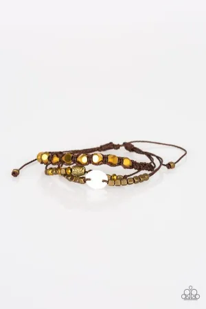 Paparazzi Bracelet ~ Trendy Tourist - Brass