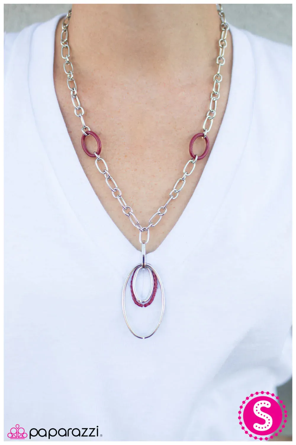 Paparazzi Necklace ~ Low and Behold  - Red