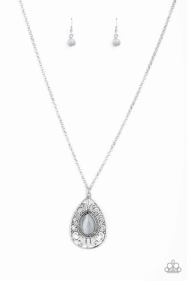 Paparazzi Necklace ~ Modern Majesty - Silver