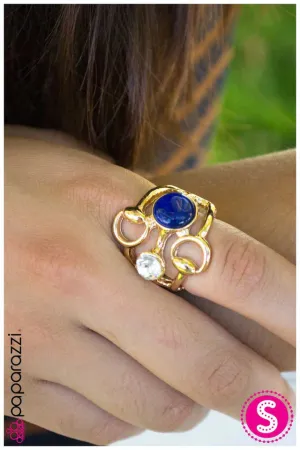 Paparazzi Ring ~ In a Round About Way - Blue