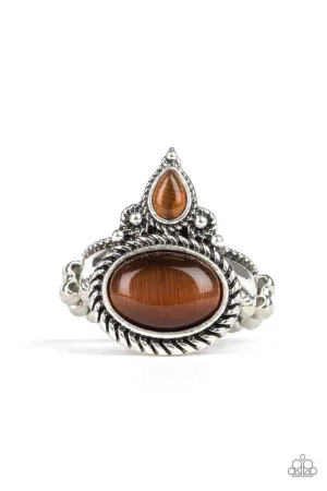 Paparazzi Ring ~ Malibu Mist - Brown