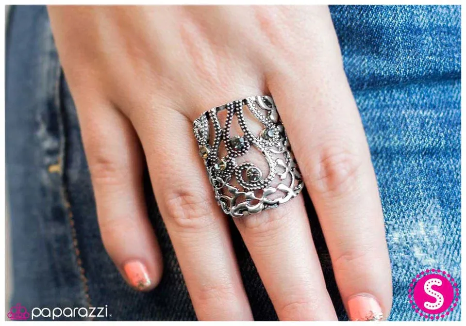 Paparazzi Ring ~ Sitting Parkside - Silver