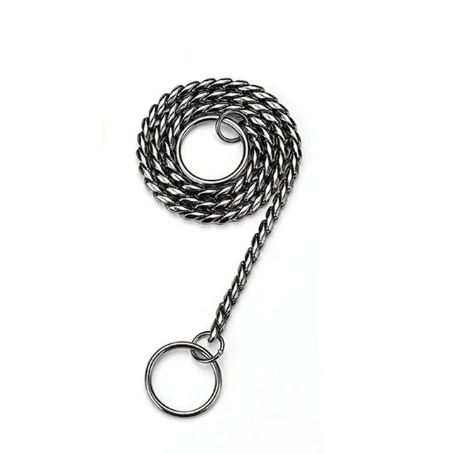 PetAffairs Fashion Silver Metal Chain Dog Leash