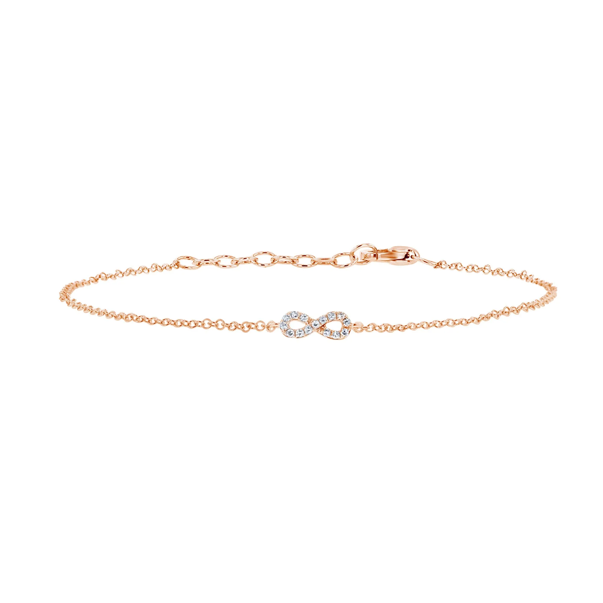 Petite Infinity Chain Diamond Bracelet