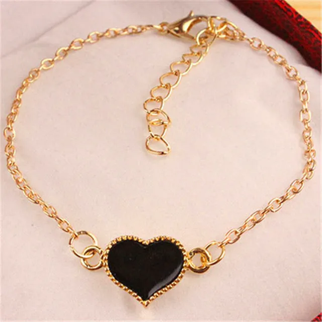 pulseras 2017 New Men Bijoux Love Heart 8 Leather Bracelet for Women Wedding Accessories Jewelry Girl Bangle Wholesale Gift