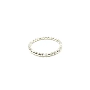 Resort Collection Sterling Small Round Stone Ring - Waterproof!