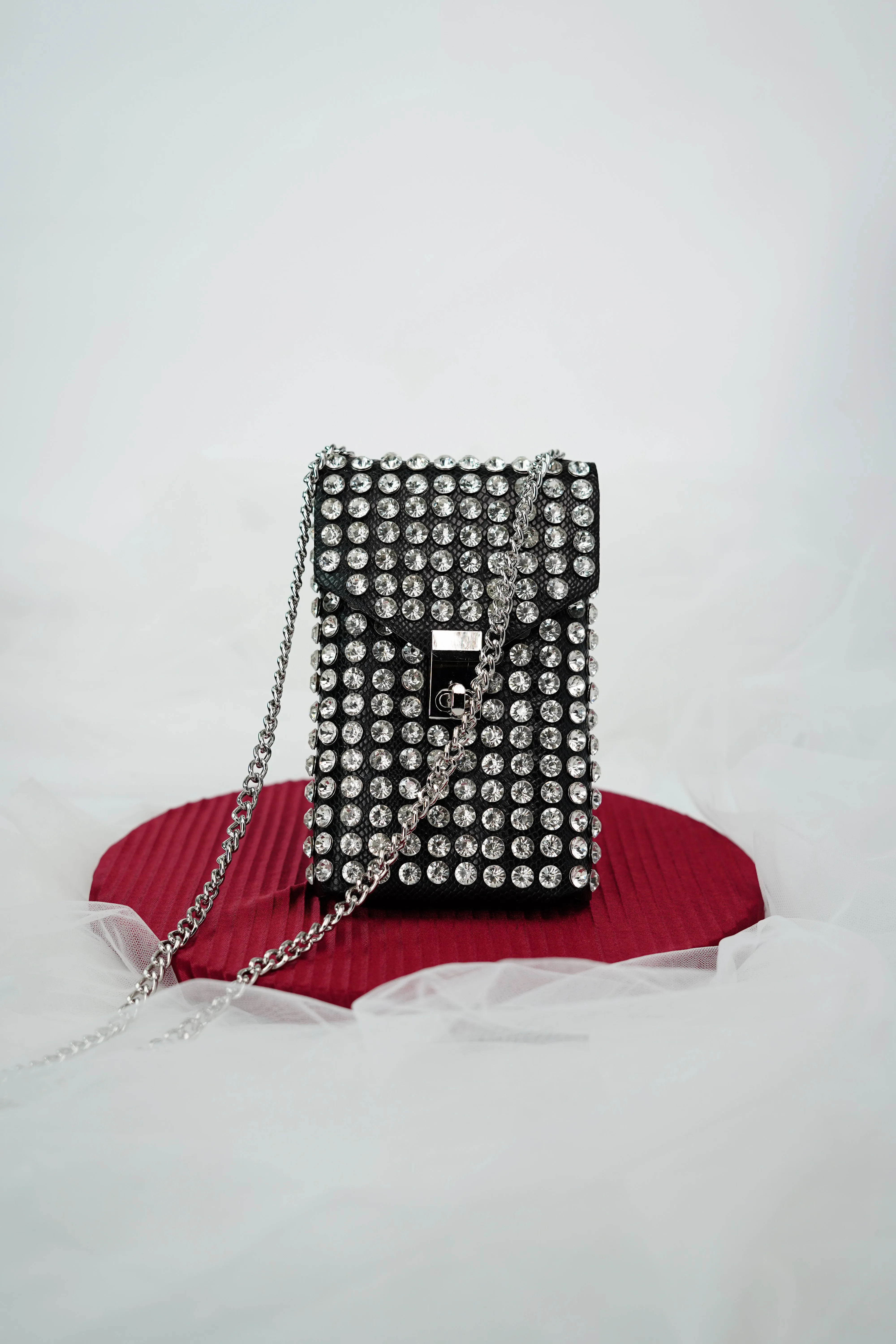 Rhinestone Waist Belt Bag