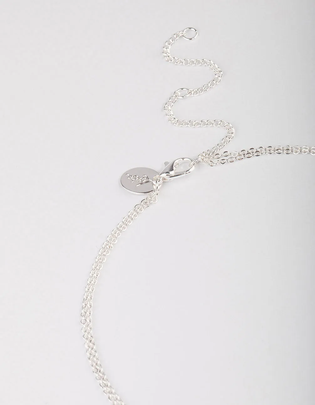 Silver Plated Double Freshwater Pearl Double Layer Necklace