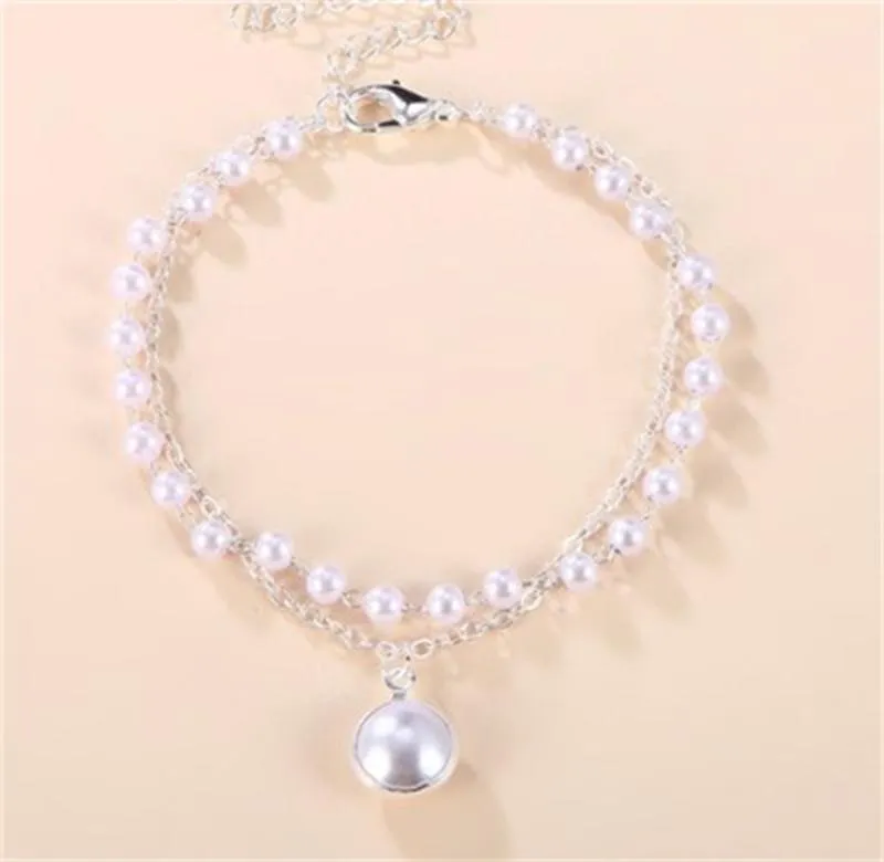 Simple And Versatile Double-Layer Pearl Bracelet Summer Beauty Jewelry