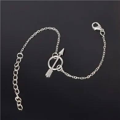 Simple Style Silver Plated Bracelet