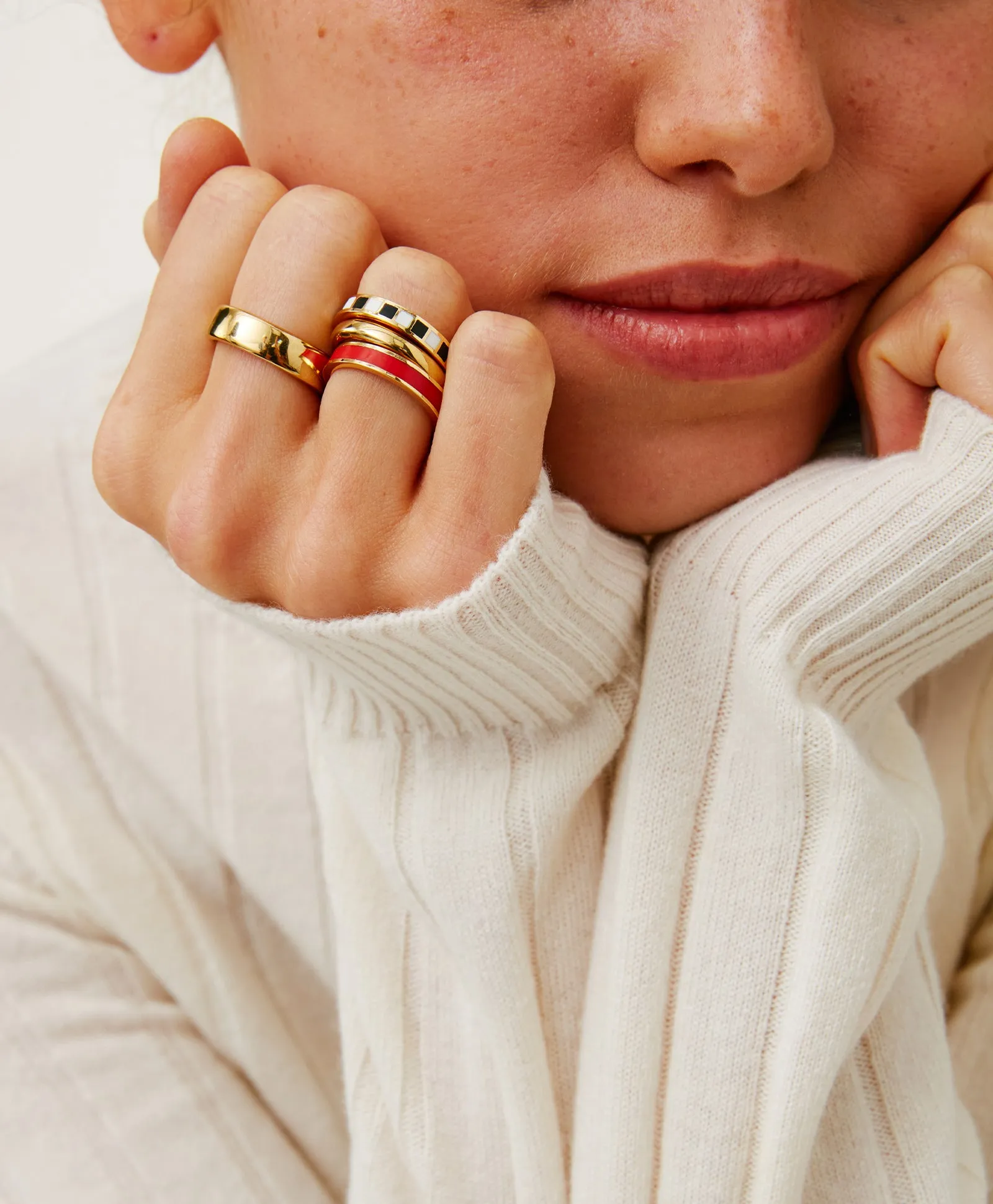 Sleek Banded Rings