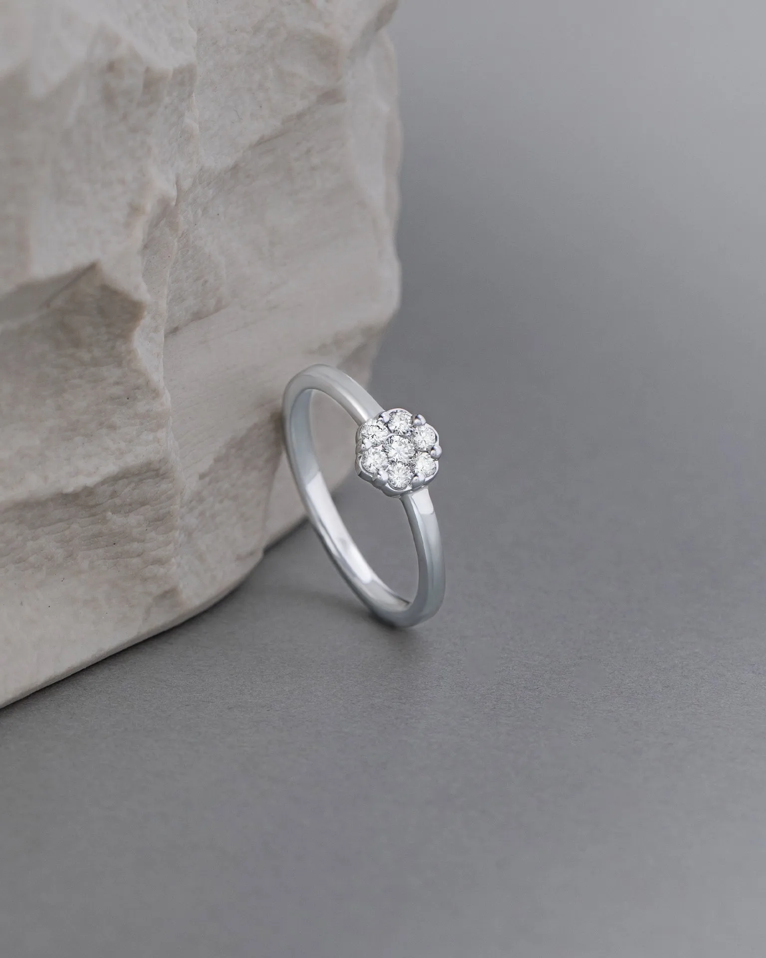 Sleek Floral Ring