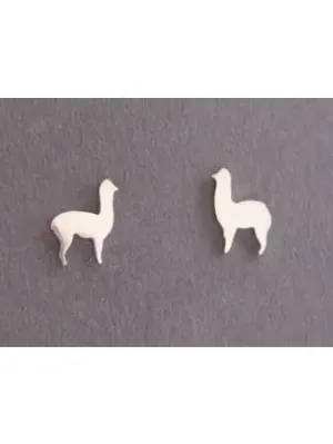 Sterling Silver Alpaca Earrings