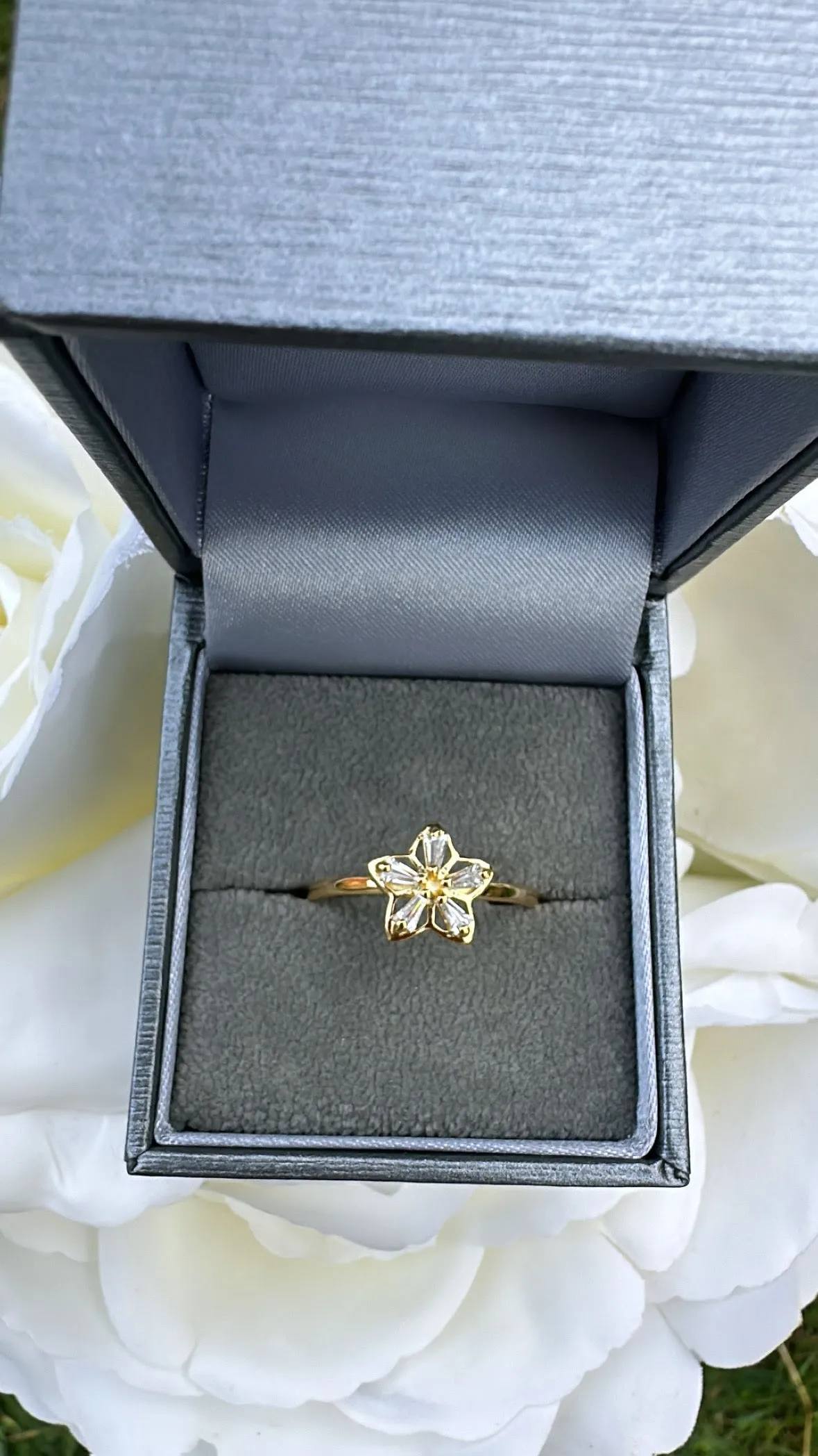 Sterling Silver Gold Plated Yvonne Ring