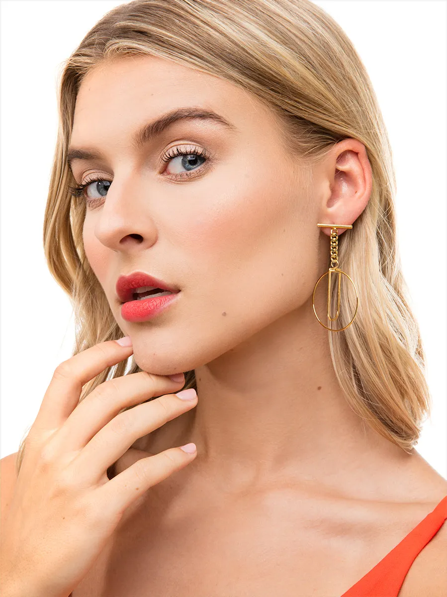 Sybil Toggle Hoop Earring