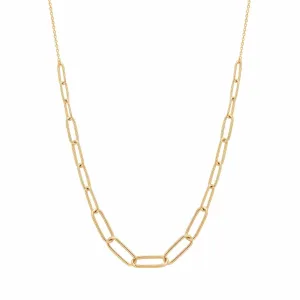 Theodora Graduated Paper Clip Necklace