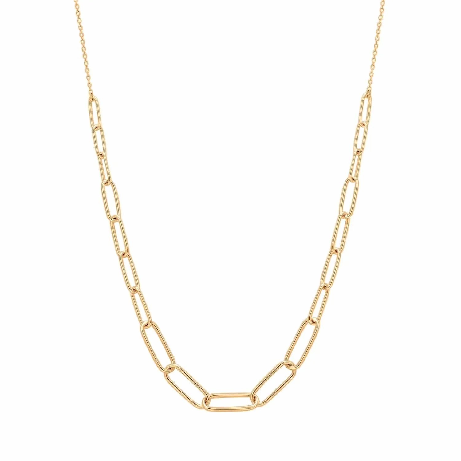 Theodora Graduated Paper Clip Necklace