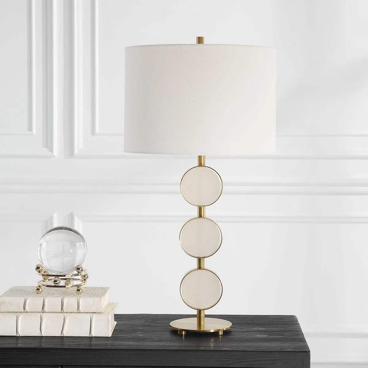 Three Rings Contemporary Table Lamp