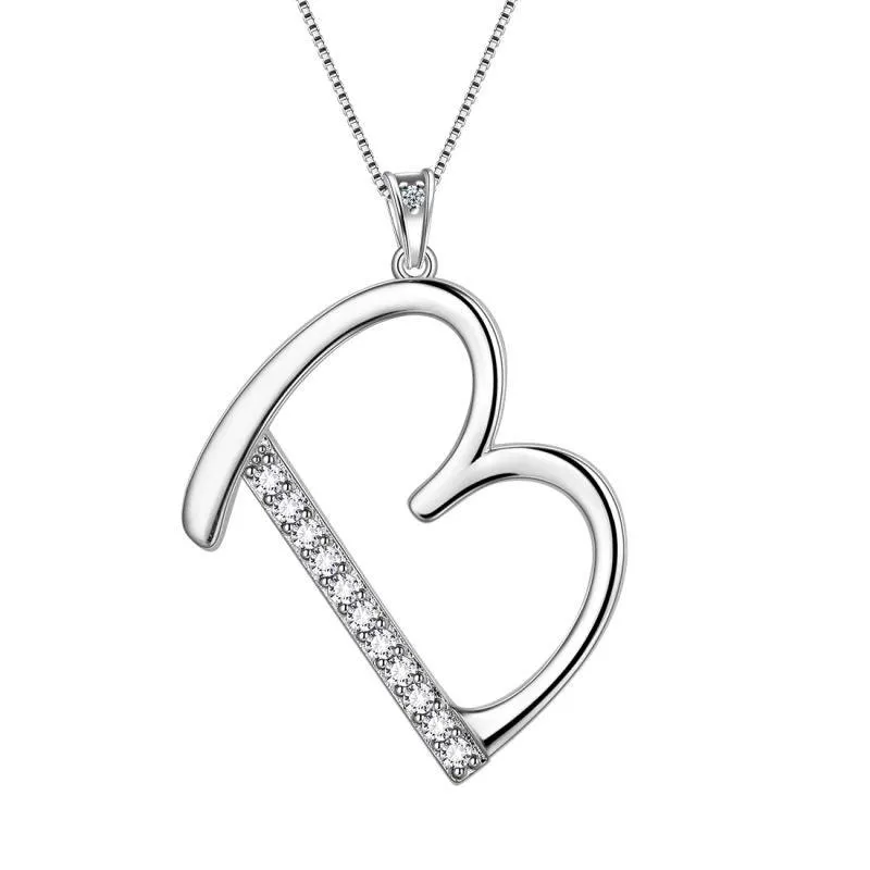 Tokyo Mart Letter Initial B Necklaces Pendant Women Girls Name Jewelry Gift 925 Sterling Silver