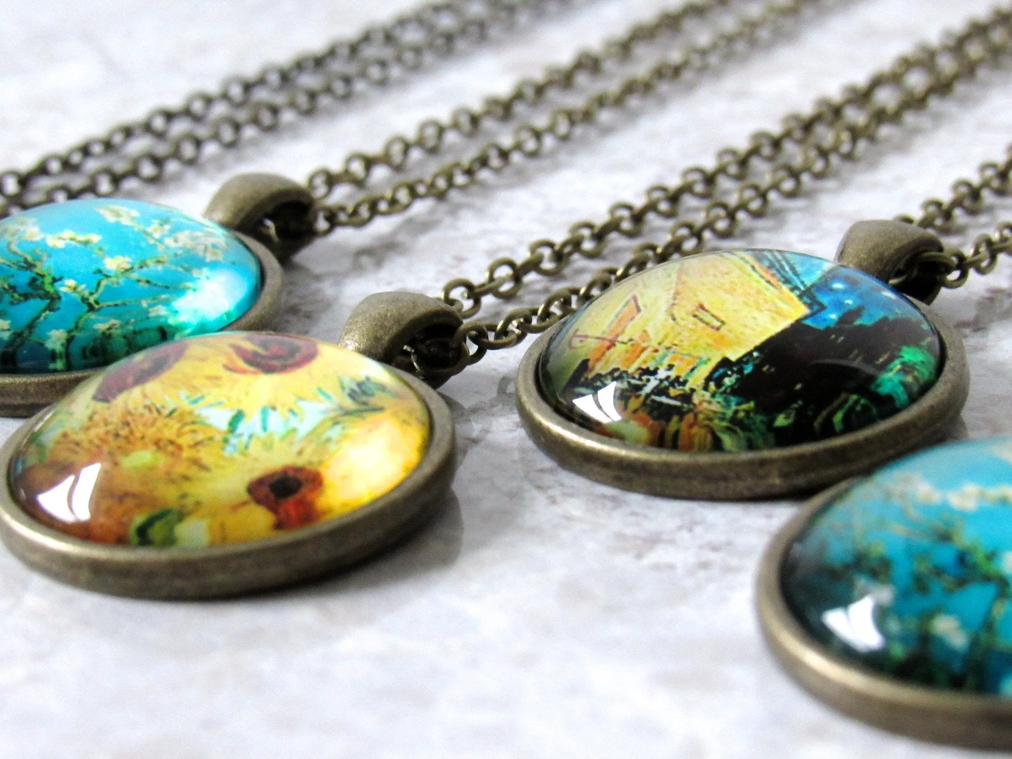 Van Gogh "Almond Blossoms" Necklace